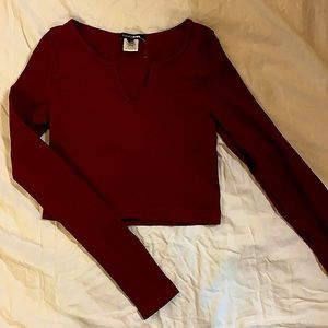 NWOT Fashionnova Long Sleeve Crop Top